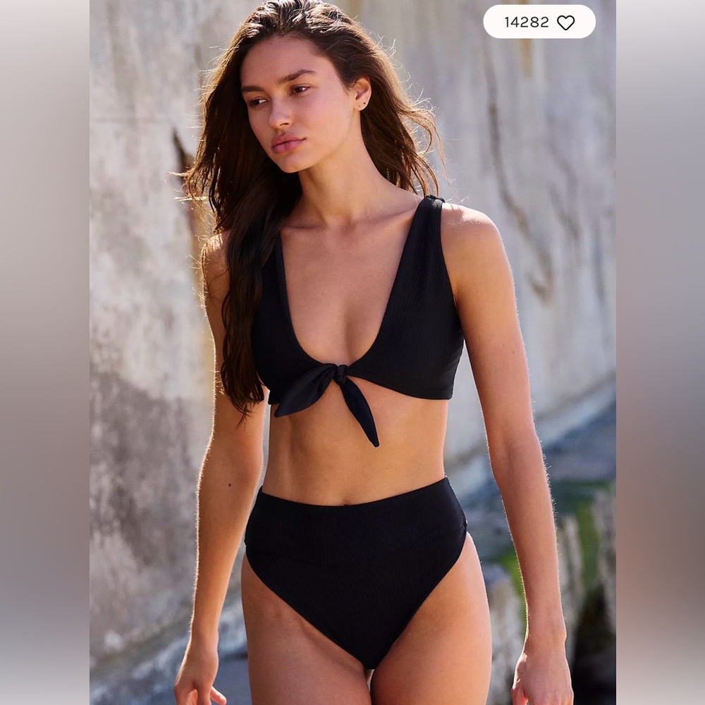 Free People Beach Riot Dallas Ribbed Bikini SET